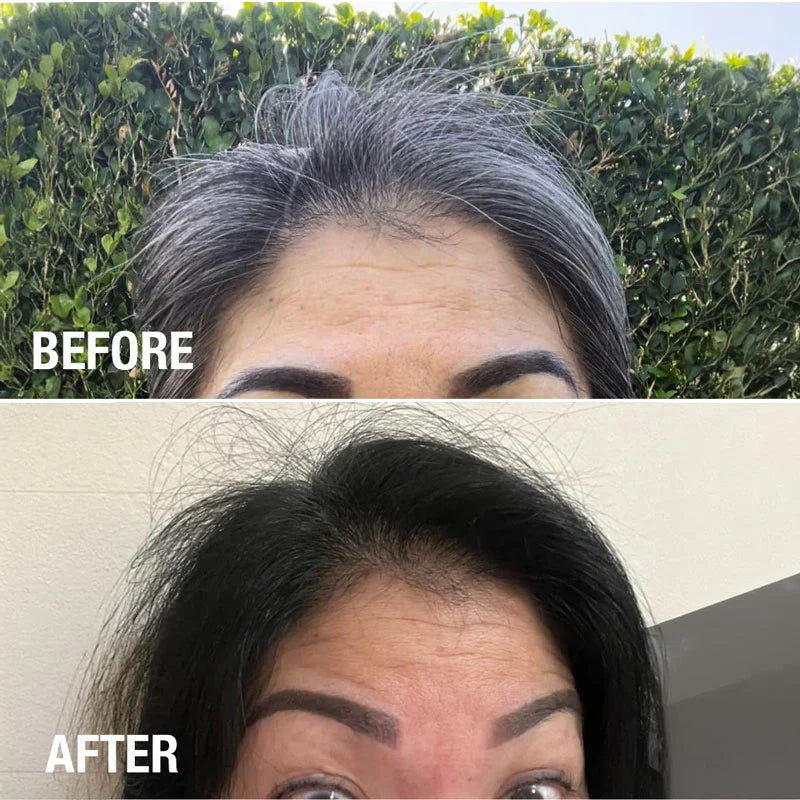 3 Aplicaciones de Shampoo Cubre Canas Meidu Sobres de 30ml