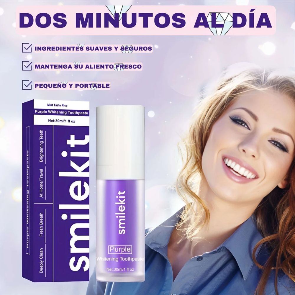 SmileKit® Púrpura - Blanqueador dental 250 ML