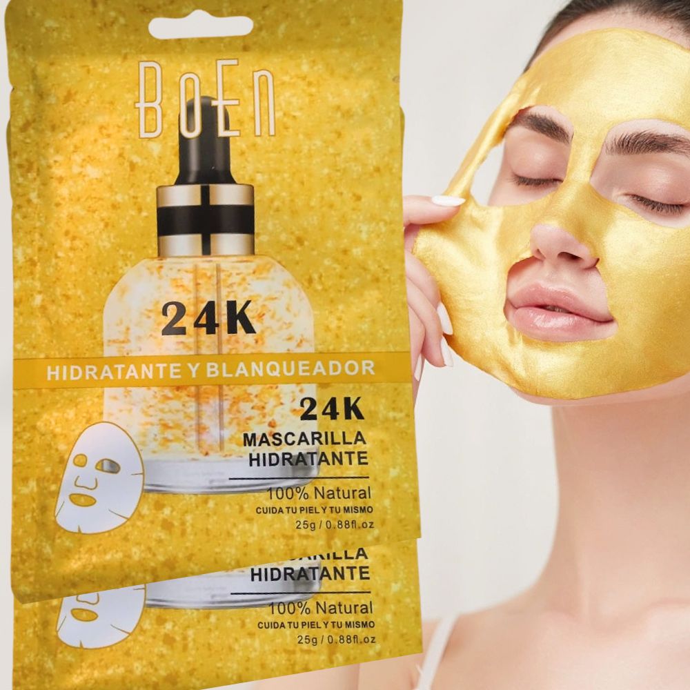 GoldenGlow 24K™ - 6 Mascarillas Blanqueadoras