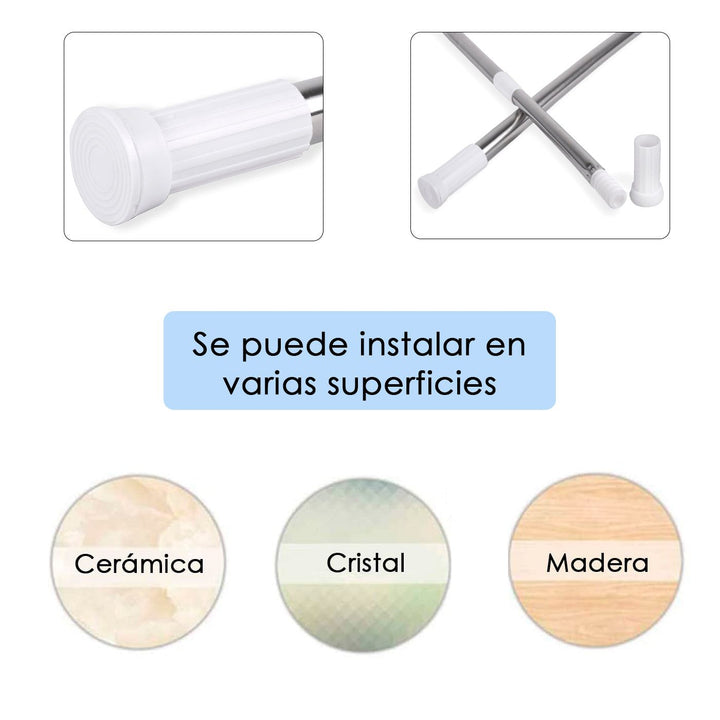 Barra Extensible Cortina Armario Ducha