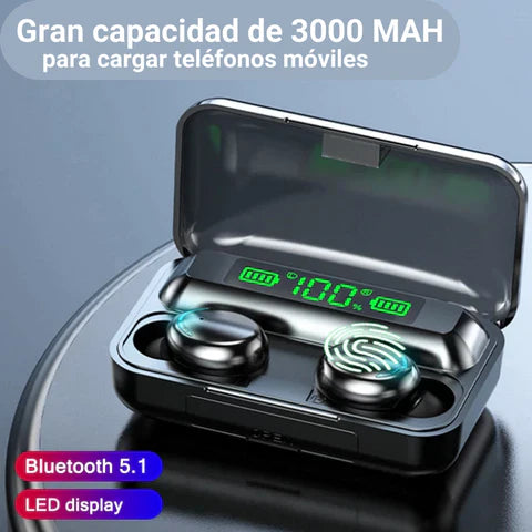 Audífonos F9 Inalámbricos de alto alcance