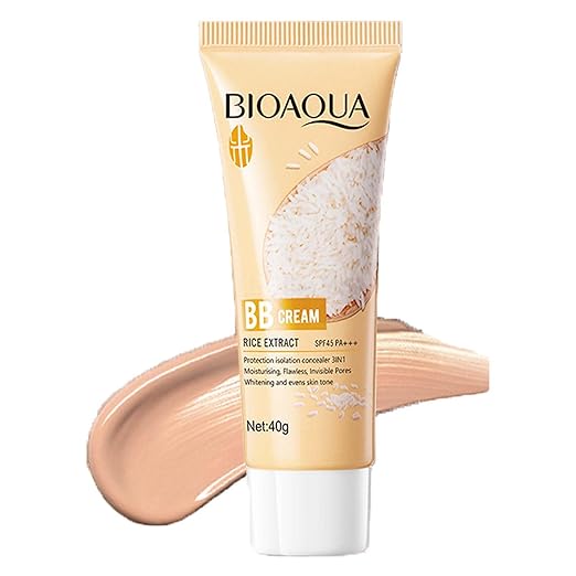 3 x 1 ( Paga 1 y lleva 2 ) Crema correctora BIOAOUA BB con pulpa cruda de arroz