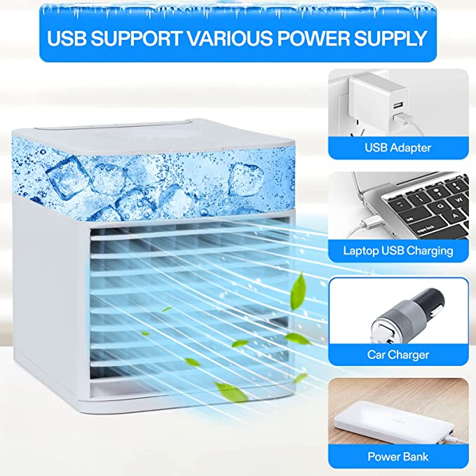 Mini Enfriador de Aire Portátil + Envío Gratis
