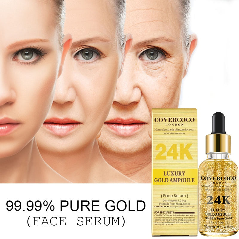 (Paga 1 y lleva 2 ) Serum Suero Facial Oro 24k Gold Antiarrugas
