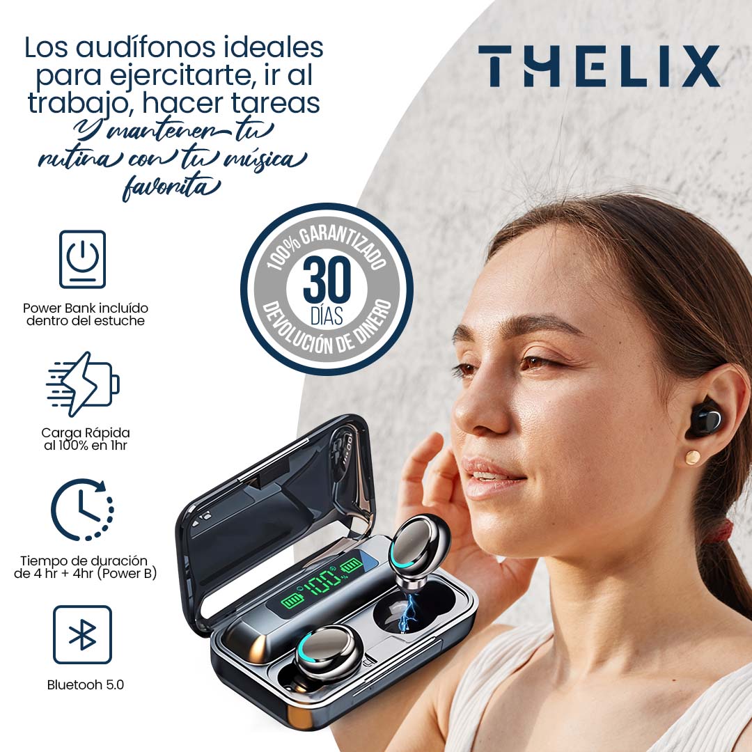 Audífonos F9 Inalámbricos de alto alcance
