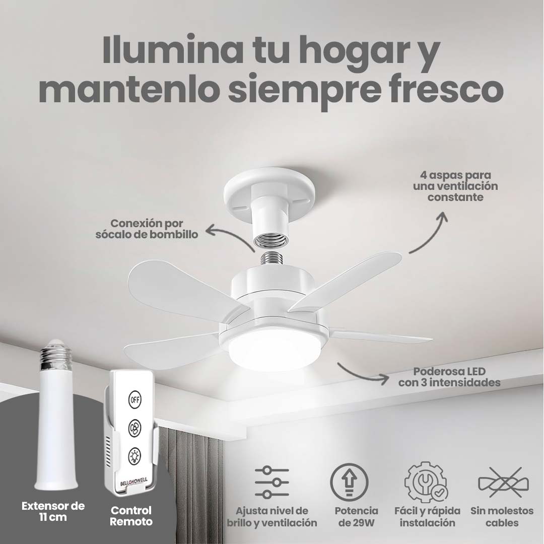 Bombillo Led Y Ventilador TheLix®