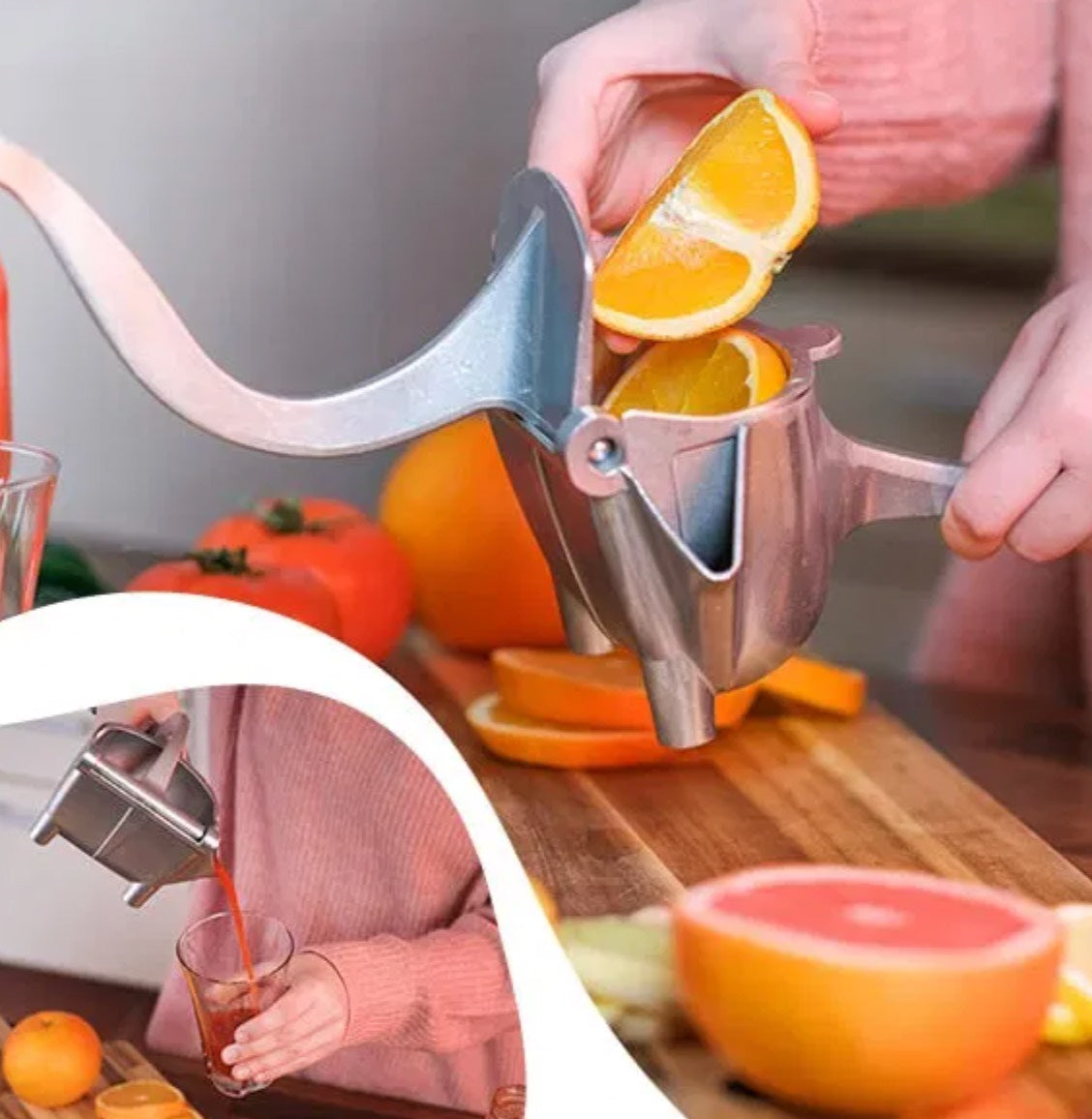 CitrusPress™ - Exprimidor Manual de Aluminio