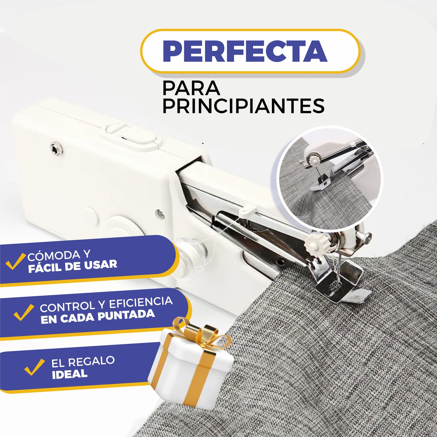 HandStitch© - Maquina De Coser Eléctrica Portátil De Mano
