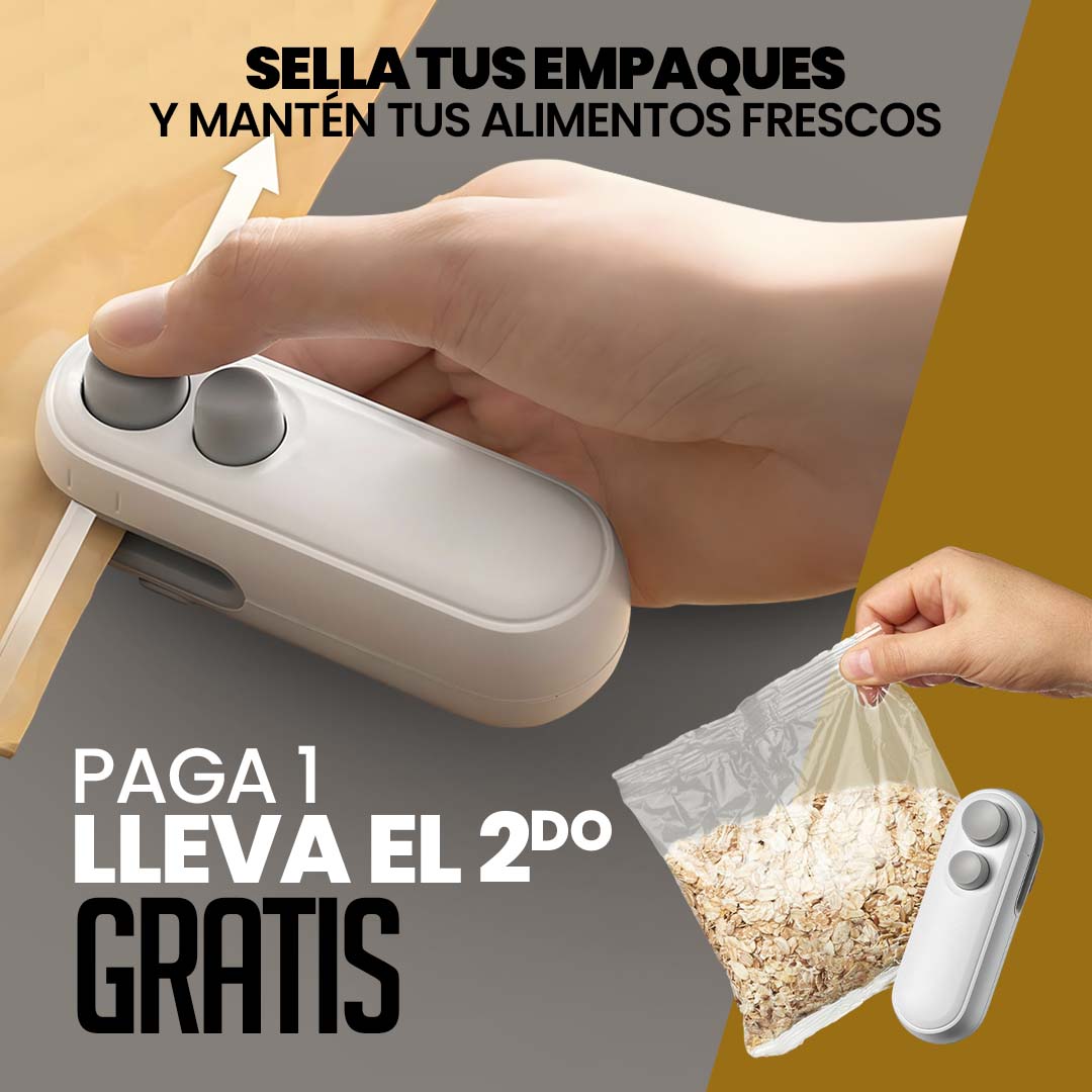 Mini Selladora De Bolsas Recargable | Compra 1 y OBTÉN 1 GRATIS!