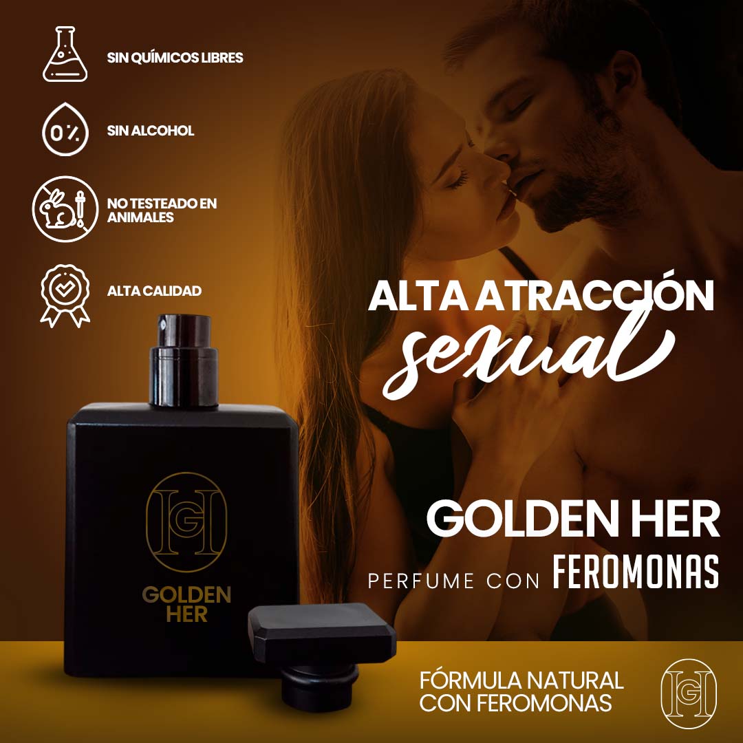 Golden Her® Perfume con Feromonas para Caballeros
