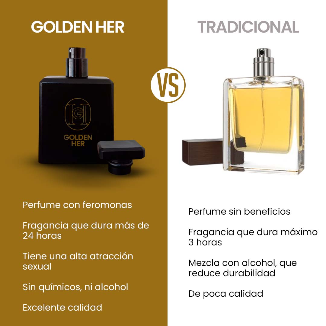 Golden Her® Perfume con Feromonas para Caballeros
