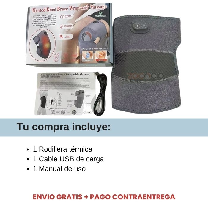 RODILLERA ELÉCTRICA | TERAPIA CALOR Y VIBRACION